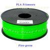 Plastic material Fluogreen PLA 3D Printer Filament 1Kg / roll  1.75mm 3.0mm