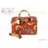 Ladies Peacock feather Floral Canvas Bag Laptop Computer Briefcase