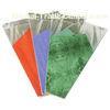 Green / Purple / Orange Banquet Flower Wrapping Sleeves , Flowers Wrap Bags