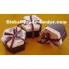 Customized Six-shaped Rigid  Cardboard Gift Boxes with Printed Ribbon for Jewelry / Luxury