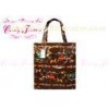 Vintage Waterproof PVC Printed Reusable Shopping Bags with Wood Horse Pattern