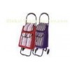 Supermarket foldable trolley shopping bag With 2 wheels , rolling travel bags