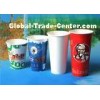 Customized Double PE Coated Soda / Cold Drink Paper Cups / Mugs 16oz 500ml