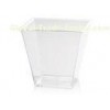 Disposable Packing Jelly / Mousse Transparent Plastic Cups 240ml