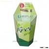 cardboard hexagonal dump display bins