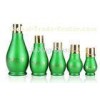 Round Shaped Glass Essential Oil Bottles With Dropper Green 100Ml