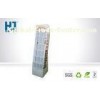 CMYK Recyclable Corrugated Cardboard Magazine Book Display Stand For Supermarket