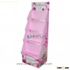 Top grade pop cardboard floor display for makeup