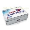 Health Care Rectangular Tin Box , Personalized Tin Cans With Embossing And Ps Tray