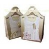 Anvenue Trapezia Bags, Paper Carrier Bag With Embossed Pattern, Gold Twist Rope