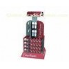 250g Duplex Board With Grey Back POP Cardboard Displays , Supermarket Slippers Display Racks