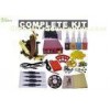 Portable Apprentice / Beginners Tattoo Kit With Latex Tattoo Gloves  , 1 Clip Cord