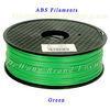 Durable Green PLA  Plastic Filament For Desktop 3D Printer , 3.0mm 1.75mm