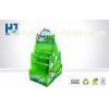Green four - sided Beverage Display Stand / green tea floor stand rack