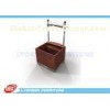 Melamine Finished MDF Store Shop Cash Counter Laminated With Custom Color