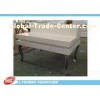 Grocery Malls Manual Polishing Retail Display Tables With White Painted