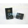 Cardboard and leather commemorative coin display box for coins storage and packaging