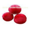 Solid Color Round Accordion Paper Lanterns , hanging wedding lanterns