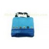 Promotional blue canvas polyester cloth shopping bag for environmentalists