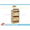 Supermarket Pine Wood Gondola End Display ODM For Can food , Color Painted