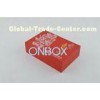 Chinese Red luxury coin diplay box with padding insert , coin gift box