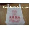 HDPE PO milk white t shirt bag with side gussets