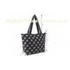 Women ' s Single shoulder retail Cloth shopping bag Black durable