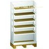 Shopping Mall 6 Shelves White Cardboard POP Up Display Stands , Film Lamination