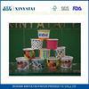 Custom Logo Disposable Paper Ice Cream Cups for Yogurt or Milk 16oz Red White Multi Color