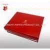 Luxury Red Folded Cardboard Boxes , Custom Gift Packing Boxes