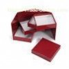 Red Bespoke Square Rigid Gift Box With Lids / Magnetic Closure