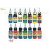 Plastic Bottle Biological Pigment Organic Tattoo Ink Light Purple / Silver / Teal 1Oz