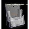 2 Layers Acrylic Brochure Holders Leaflet Display Transparent Light