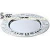 Unique Polished Round Show Plate Stainless Steel Tableware For Banquet / Dining Room