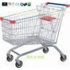 212 Liter Metal Supermarket Grocery Shopping Cart With Wheels Anti Theft Structure