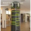 Aluminium Triangular Curved Floor Mounted Sign