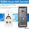AlyBell 5-8m night vision 720P smart WIFI video doorbell see hear talk with visitor anywhere an