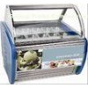 Portable Ice Cream Display Freezer With Cooling System Under Bottom