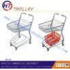 Japanese Steel Wire Customized Grocery Store Shopping Carts Two Basket Trolley