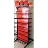 Professional Double Sided Metal Floor Display Stands for Clothes / Shoes