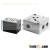 China precision hydraulic manifold valve body block, custom logo lasered, OEM services welcomed