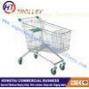 European Style Steel Wire Shopping Trolley With Baby Seat For Walmart
