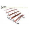 5 Tiers Rose Gold Stainless Steel Tiered Buffet Stand , Multi Tier Cupcake Stand