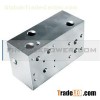 Aluminum Precision Valve Block Terminal by CNC Center, NPT Threaded Hole