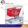 Plastic Grocery Store Shopping Carts Trolleys With Kids Seat Plate