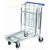 Medium Duty Colored Coating Metal Warehouse Carry Trolley For Grocery Store