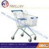 Walmart Steel Wire Grocery Store Shopping Cart With Custom Logo European Style