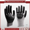 Seeway B509 HHPE Cut resistant TPR back impact work gloves with Nitrile coated palm for hands collis
