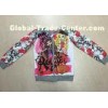 Fashion Floral Printed Custom Children Clothes Cute Jackets For Girls / Kids