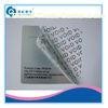 Digital Printing Destructible Vinyl Labels , Square / Oval Silver Void Labels